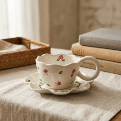 Porcelain Mug & Saucer